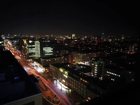 Hamburg at night Stock Photos