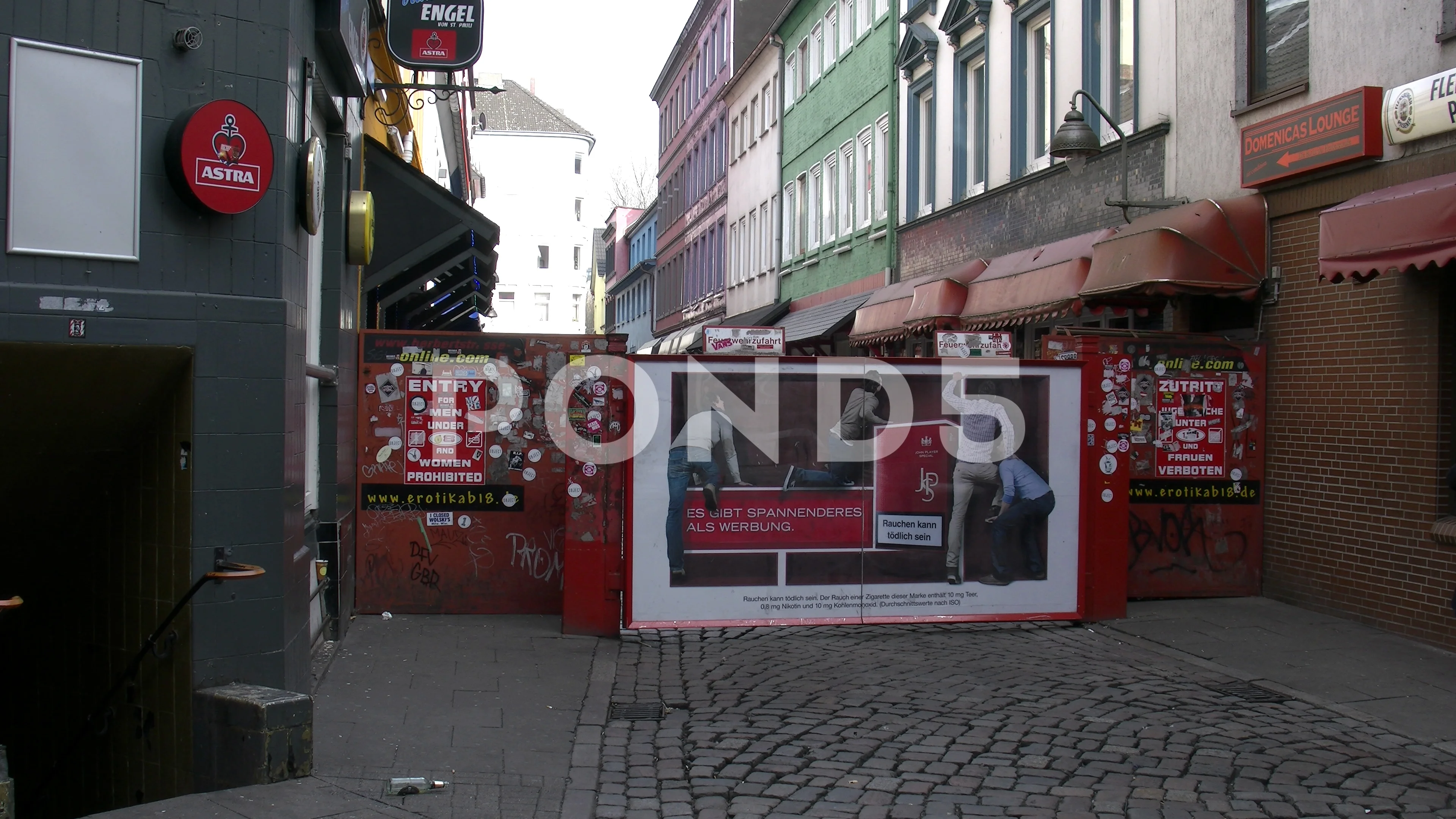 Hamburg Red Light District Wall Herbertstrasse