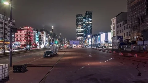 Hamburg Reeperbahn Hyperlapse Stock Footage 70566884
