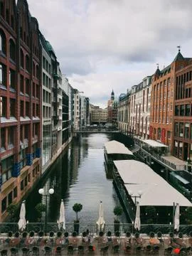 Hamburg River Foto stock
