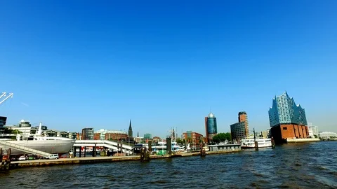 Hamburg Skyline - 13 Stock Footage 87200944