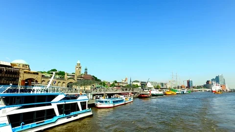 Hamburg Skyline - 16 Stock Footage 87200664