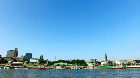 Hamburg Skyline - 5 Stock Footage 87198543