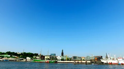 Hamburg Skyline - 6 Stock Footage 87199872
