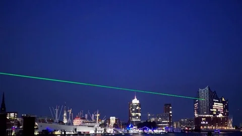 Hamburg Skyline Stock Footage 80017657