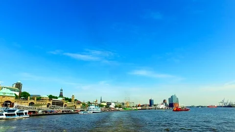 Hamburg Skyline Video stock 87192324