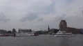 Hamburg Speicherstadt on boat trip round the Hamburg harbour HD Footage