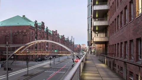 Hamburg Speicherstadt Hyperlapse Stock Footage 70567189