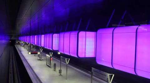Hamburg Subway Stock Footage 25367921