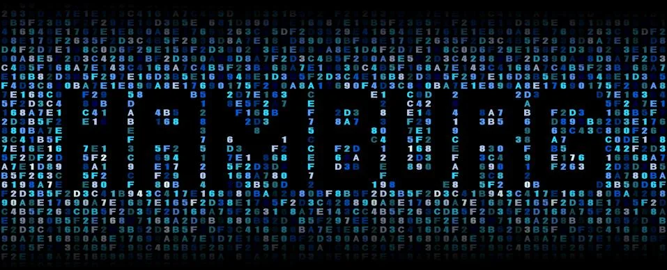 Hamburg text on hex code illustration イラスト素材