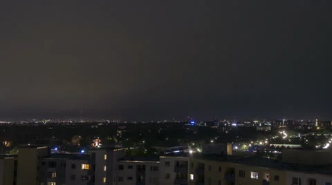 Hamburg Thunderstorm Time Lapse Stock Footage 25008747