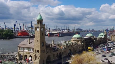 Hamburg in a timelapse Vídeos de archivo 52269926