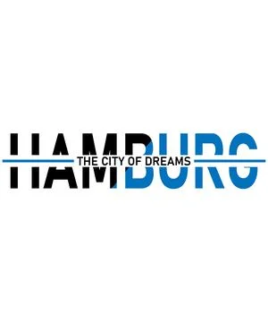 Hamburg typography design vector, for t-shirt, poster and other uses Stock Illustration