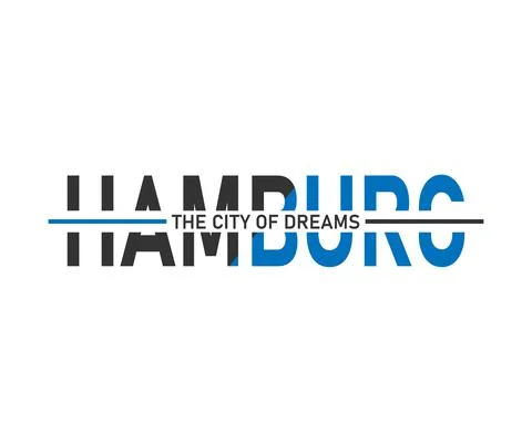 Hamburg typography design vector, for t-shirt, poster and other uses Stock Illustration
