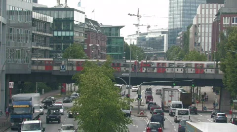 Hamburg views 7 Video stock 497528
