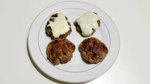 Hamburger and cheeseburger Stock Photos