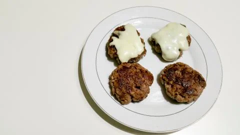 Hamburger and cheeseburger Stock Photos