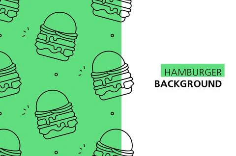 Hamburger background Stock Illustration