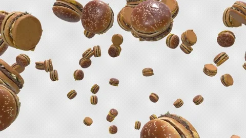 Hamburger Blast Stock Footage 283907549