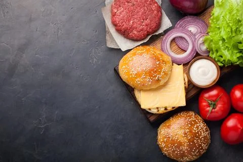 Hamburger Building Kit. Foto stock