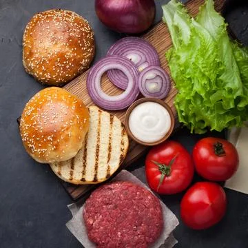 Hamburger Building Kit. Foto stock
