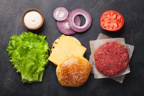 Hamburger Building Kit. Foto stock