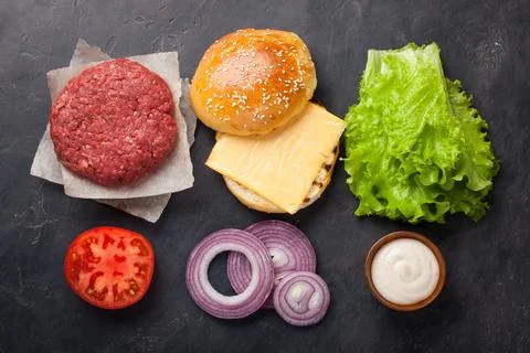 Hamburger Building Kit. Foto stock
