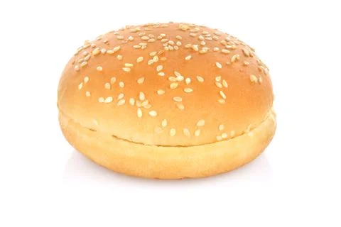 Hamburger bun isolated Stock Photos