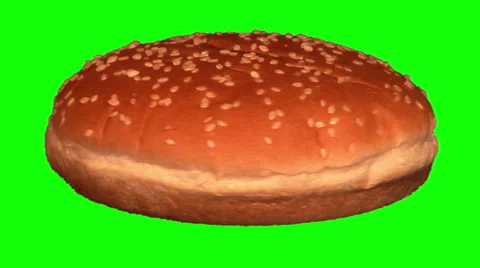 Hamburger bun rotating 01 Stock Footage 45734175