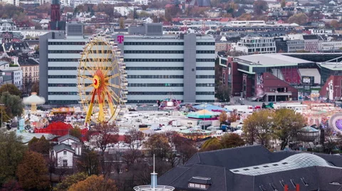 Hamburger DOM Top View Time Lapse 動画素材 56748461
