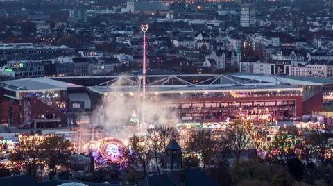 Hamburger DOM Top View Time Lapse Stock Footage 56784406
