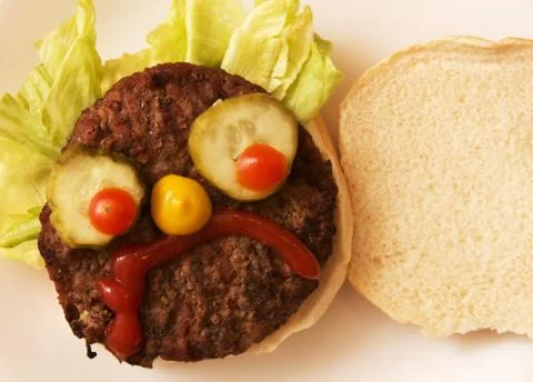 Hamburger Face Stock Photos