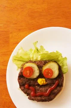 Hamburger Face Stock Photos
