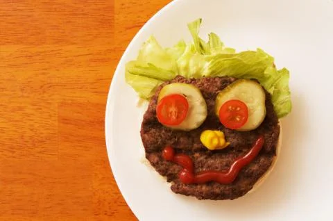 Hamburger Face Stock Photos
