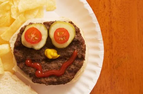 Hamburger Face Stock Photos