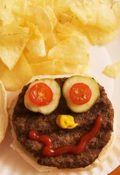 Hamburger Face Stock Photos