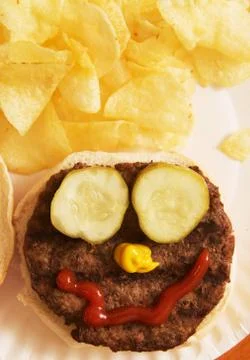 Hamburger Face Stock Photos