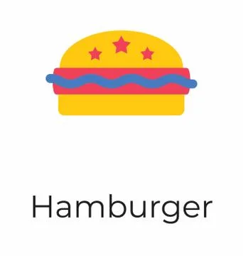 Hamburger Fast Food Stock Illustration