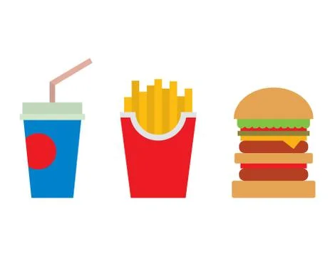 Hamburger fast food vector Stock Illustration