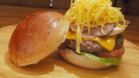 Hamburger Stock Footage 102415434