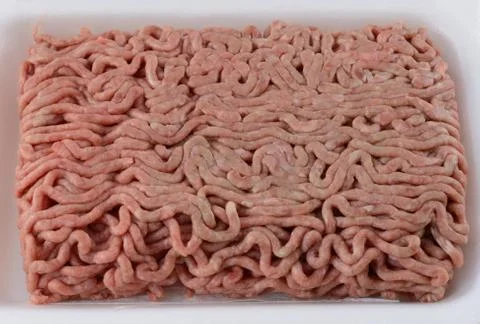 Hamburger ground beef meat Stock Photos