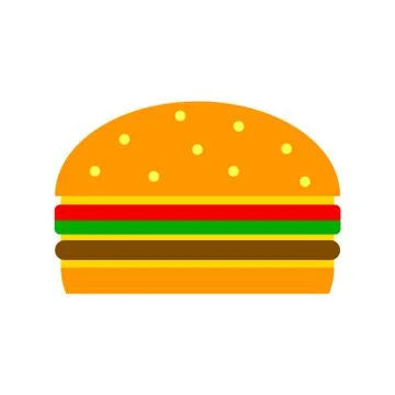 Hamburger icon. Illustrazione stock