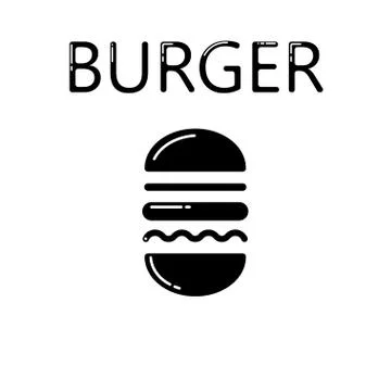 Hamburger icon isolated on white background. vector graphics, icon. Stock Illustration