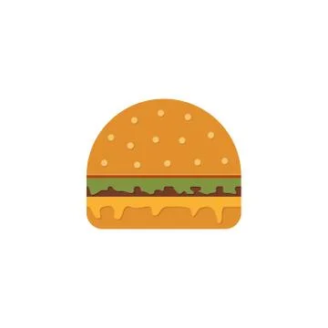 Hamburger icon with long shadow. flat style vector illustration Stock Illustration