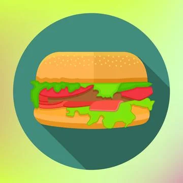 Hamburger icon long shadow flat hamburger icon with long shadow. flat styl... 写真素材