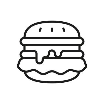 Hamburger icon vector basic design simple and modern Stock Illustration
