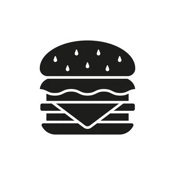 Hamburger icon vector basic design simple and modern Stock Illustration