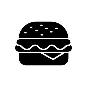 Hamburger icon vector design template in white background Illustrazione stock
