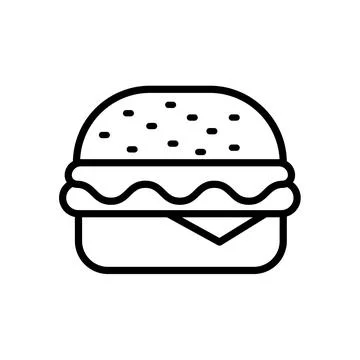 Hamburger icon vector design template in white background Stock Illustration
