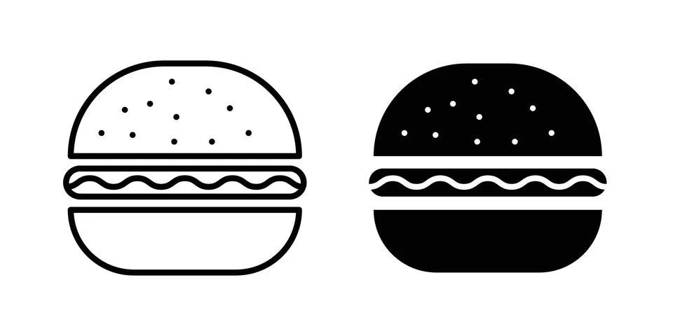 Hamburger icon vector editable eps10 Illustrazione stock
